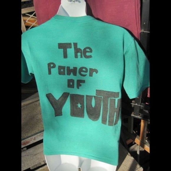 Rock Lee Anime Painted Green V Neck Shirt Top The Power of Youth Handmade Artist - Picture 2 of 7